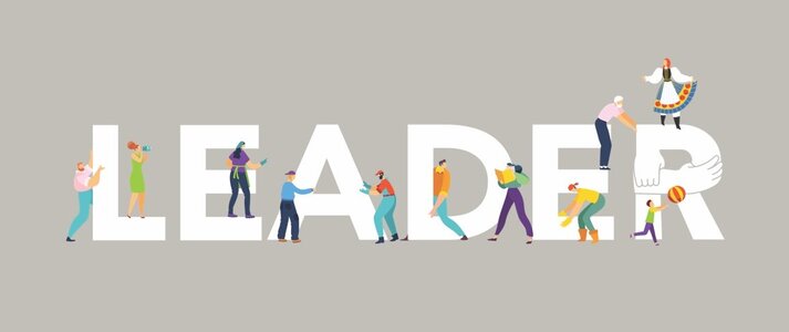 Obrazek przedstawia napis LEADER