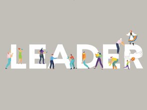 Obrazek przedstawia napis LEADER