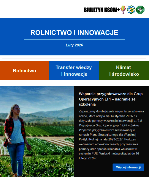 Obrazek przedstawia okładkę Biuletynu KSOW+ - luty 2026