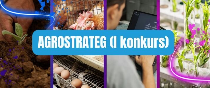 Kolaż zdjęć z roślinnością, hodowlaną bydła, badaniami.