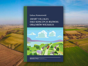 Obrazek przedstawia okładkę publiakcji na tle obszarów wiejskich