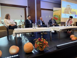 Obrazek przedstawia debatę podczas forum