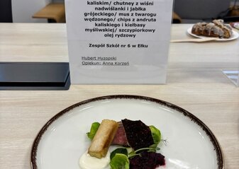 Obrazek przedstawia danie które zajęło I miejsce w konkursie