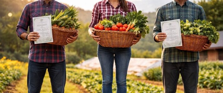 Obrazek przedstawia ogrodników na podium