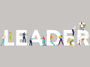 Obrazek przedstawia napis LEADER