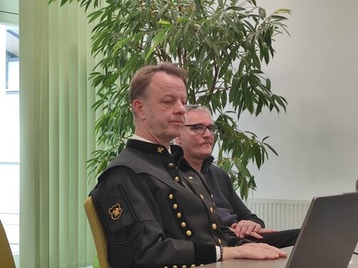 Obrazek przedstawia burmistrza Trofaich w Barbórkę