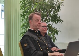 Obrazek przedstawia burmistrza Trofaich w Barbórkę