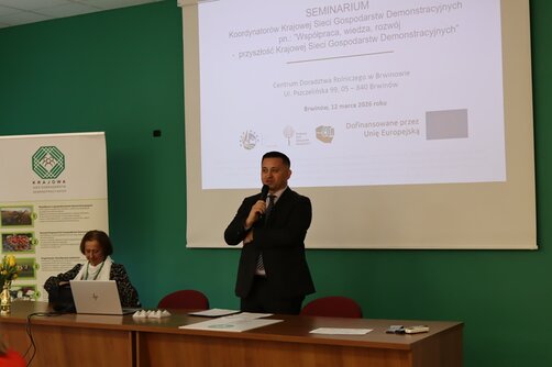 Zdjęcie przedstawia dyrektora CDR w Brwinowie