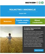 Obrazek przedstawia okładkę sierpiniowego wydania biuletynu KSOW+