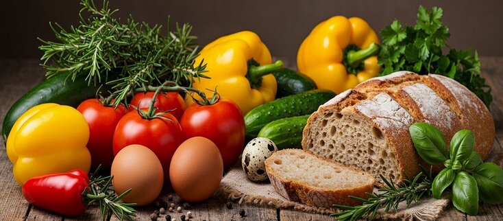 Zdjęcie przedstawia żwyność 