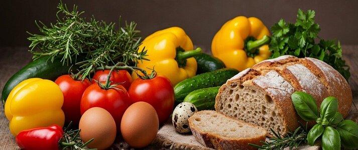 Zdjęcie przedstawia żywność