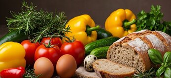 Zdjęcie przedstawia żywność